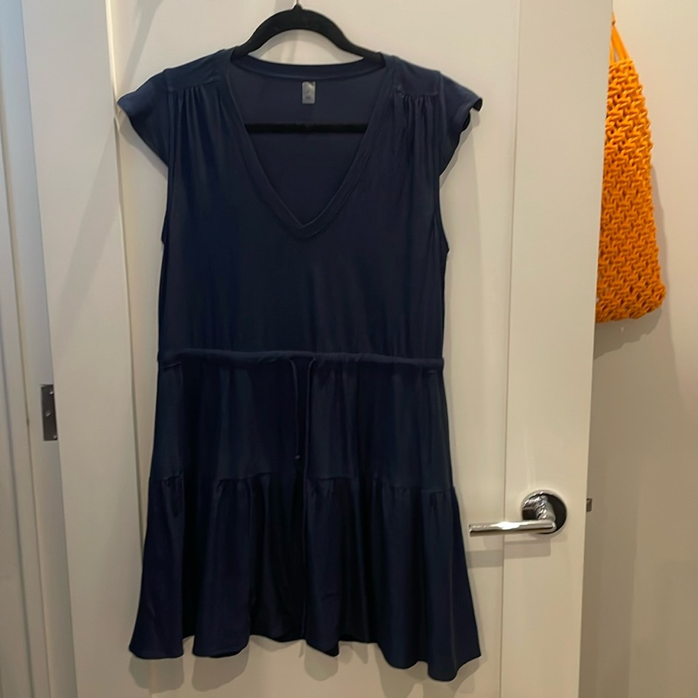 Beyond yoga navy mini dress
